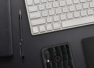 Luksusowe etui skórzane Samsung Galaxy A20e etui skórzane Samsung Galaxy A20e